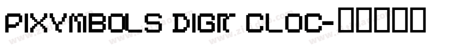 PIXymbols Digit Cloc字体转换